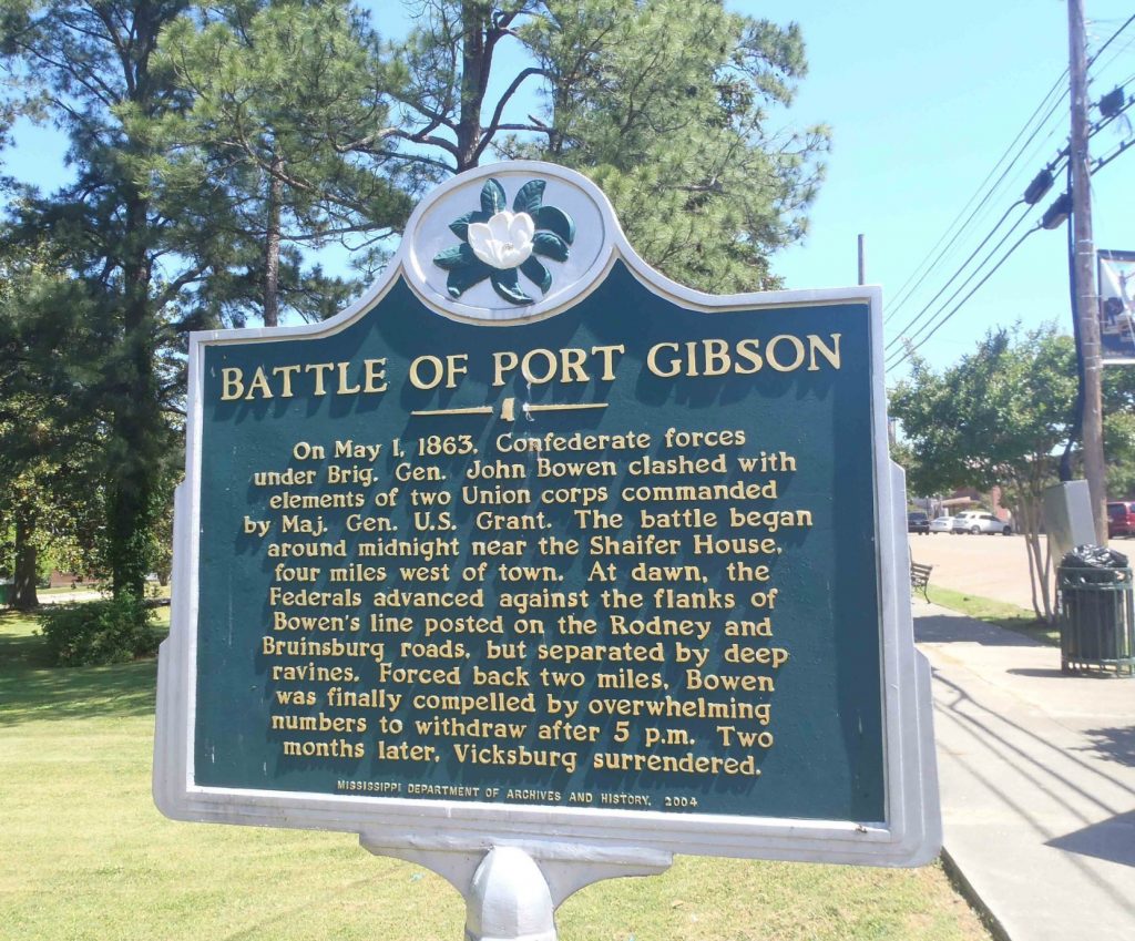 Battle of Port Gibson Port Gibson, Claiborne County, Mississippi