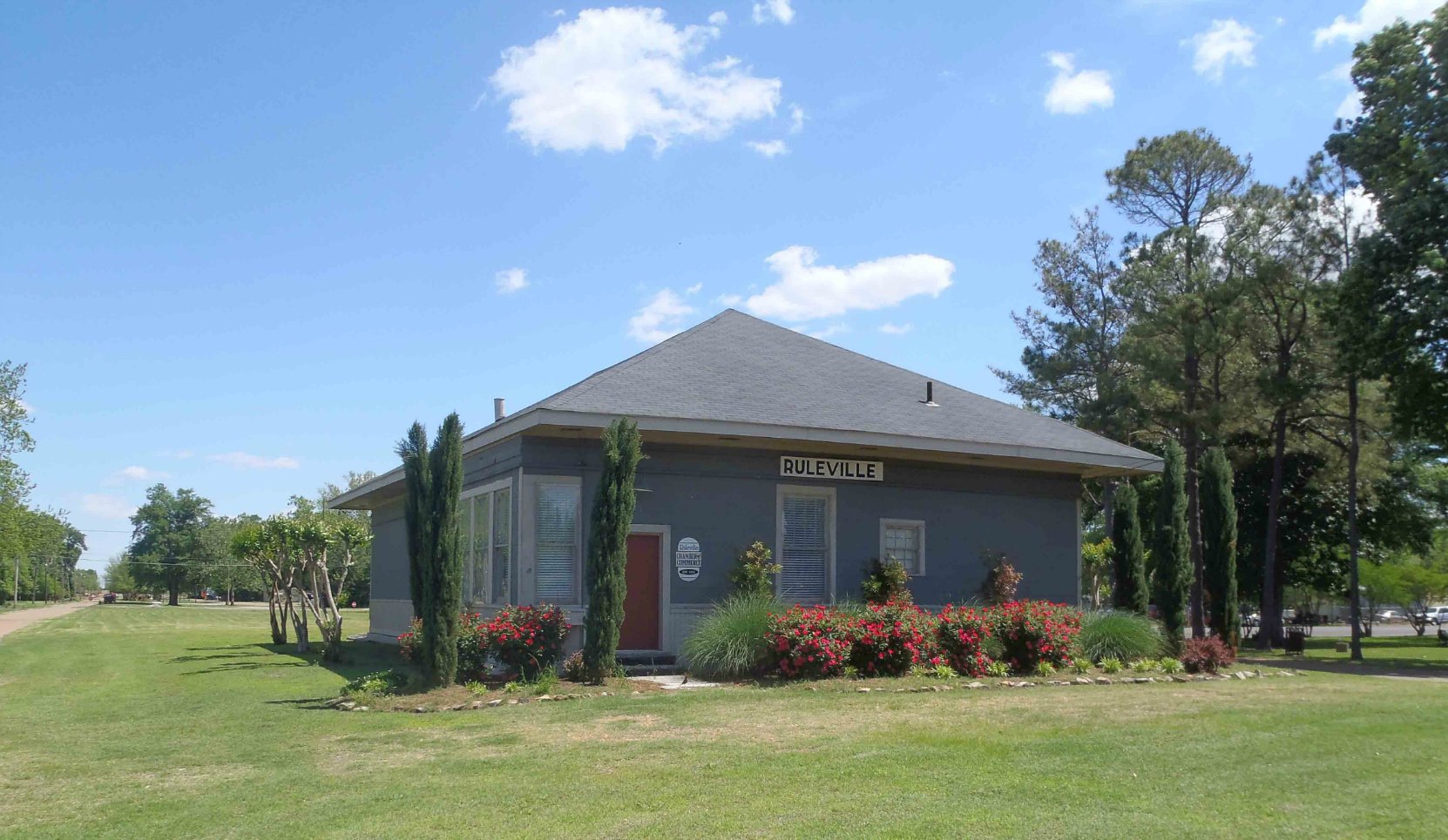 The former Ruleville Rail Depot, now the Ruleville Chamber of Commerce.