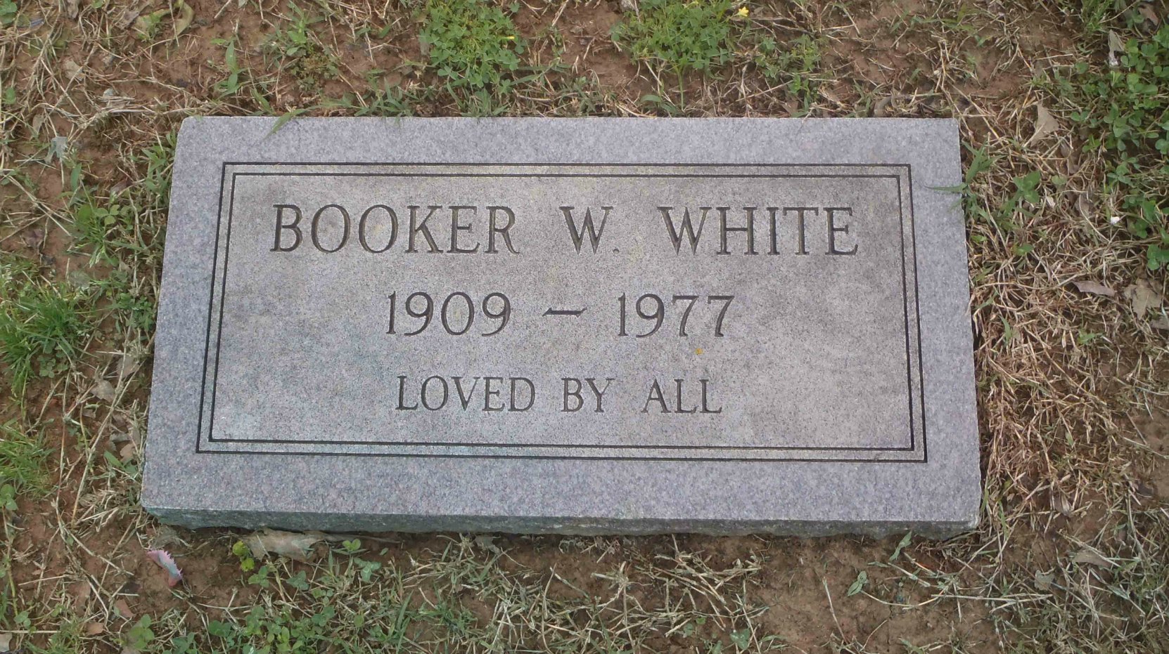 Booker "Bukka" White grave marker, New Park Cemetery, Memphis, Tennessee