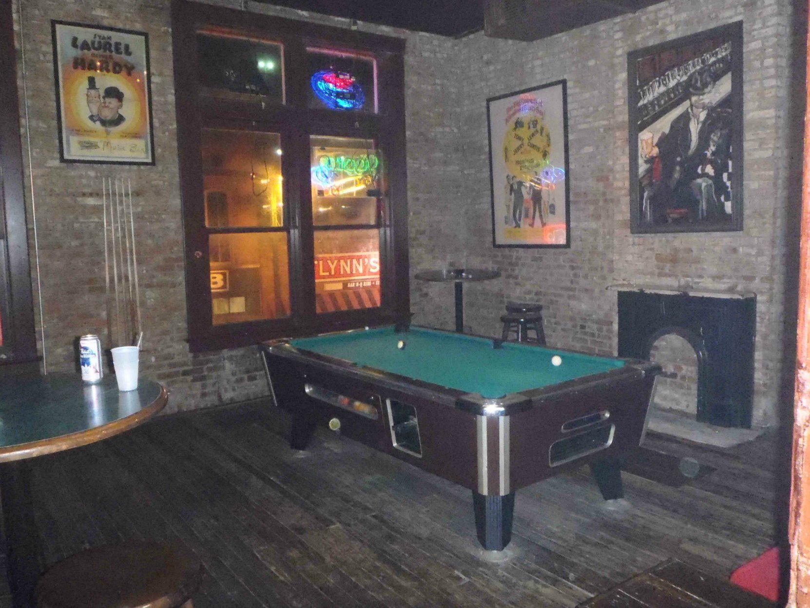 The former Hooks Brothers Photography Studio is now a pool hall. We think this was once a Hooks Brothers studio room.