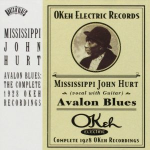 CD cover, Avalon Blues - The Complete 1928 Okeh Recordings, by Mississippi John Hurt