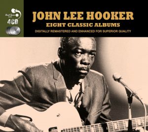 CD cover, John Lee Hooker, Eight Classic Albums, a 4 CD set released by Real Gone Music Company