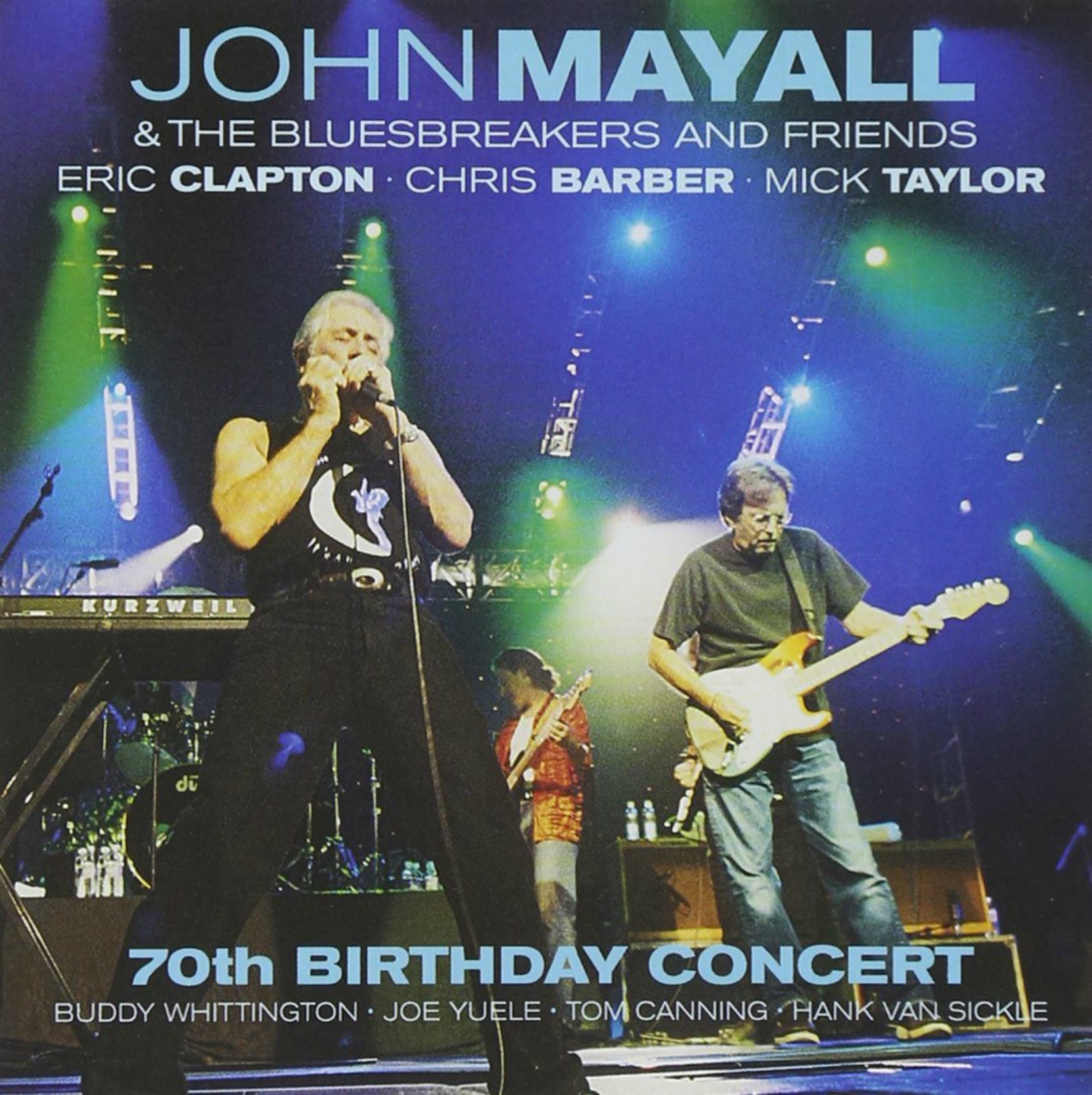 Album cover, John Mayall and the Bluesbreakers and Friends, 70th Birthday Concert, released in 2003