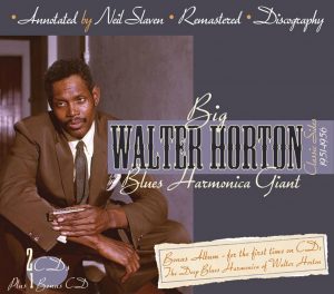 Album cover - Big Walter Horton, Blues Harmonic Giant, a 3 CD set released on JSP Records