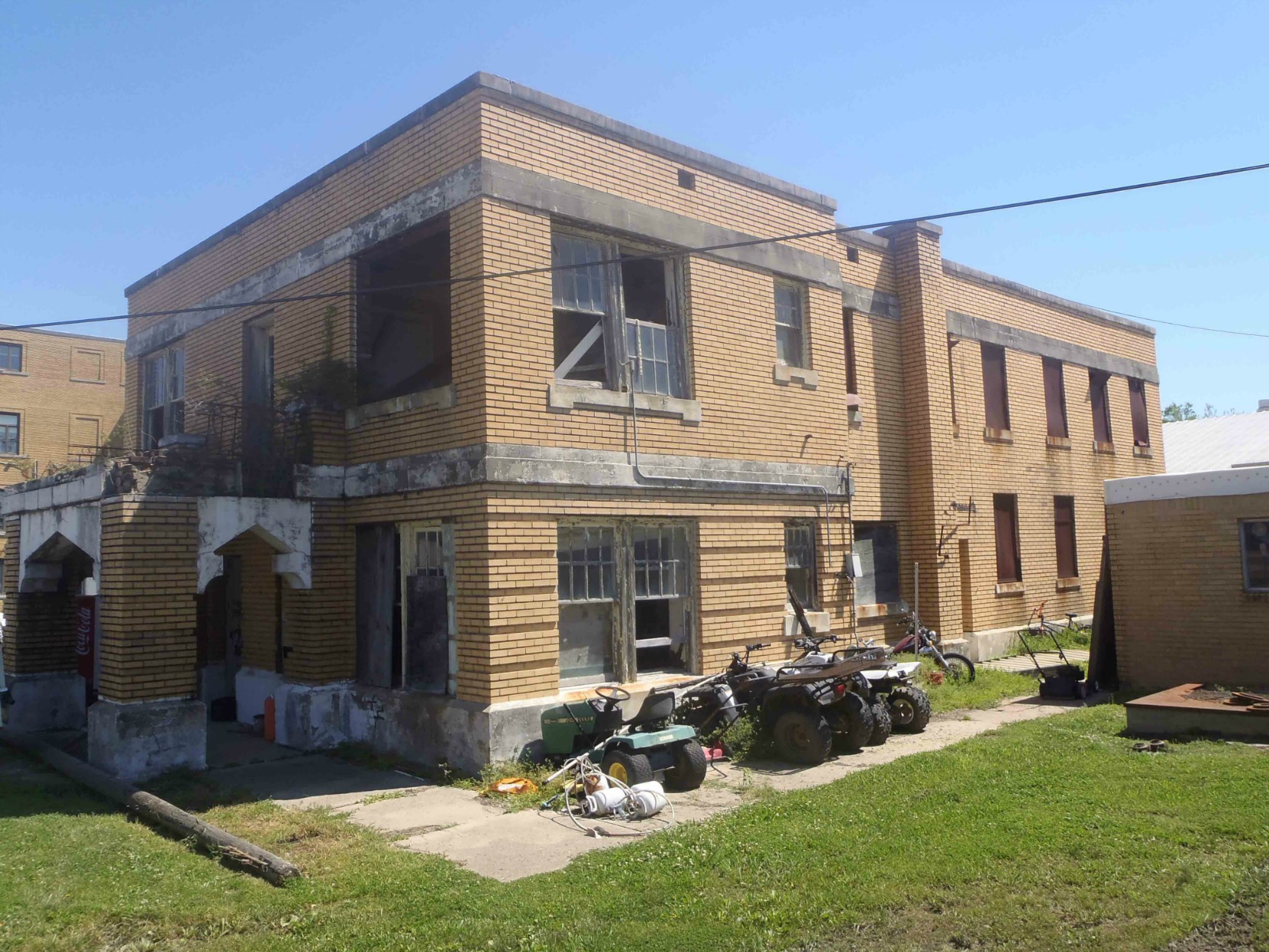 Old Jail House, Belzoni, Mississippi, Charlie Patton was incarcerated here, circa 1933.