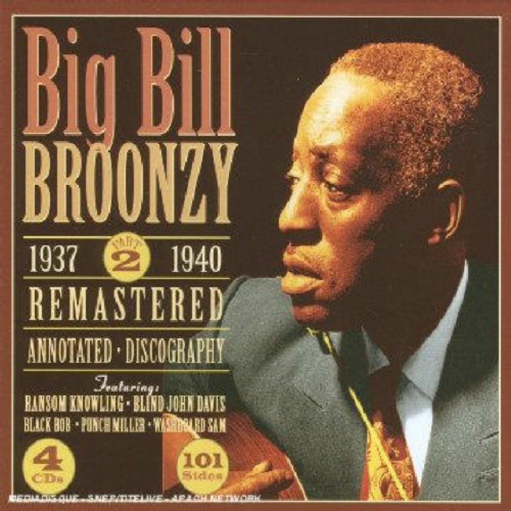 CD cover. Big Bill Broonzy, 1937-40, on JSP Records