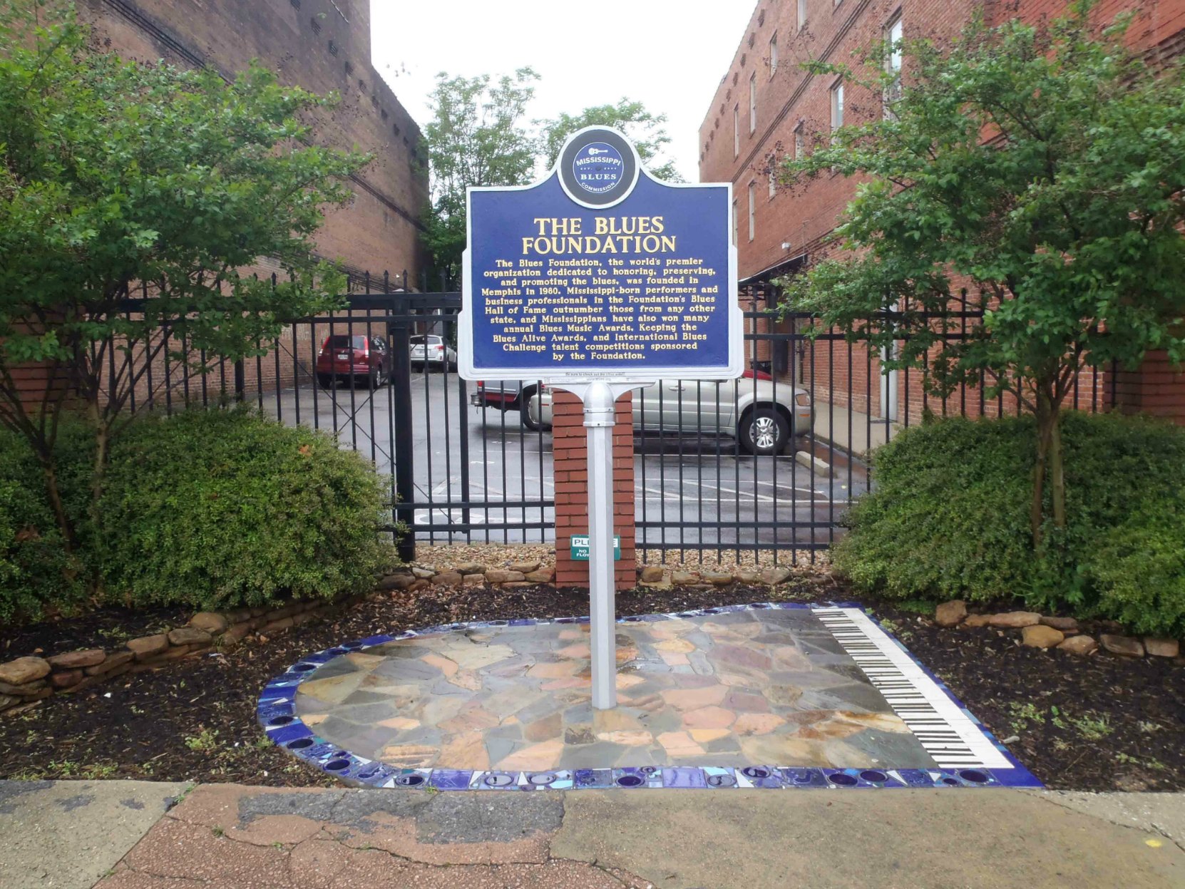 Mississippi Blues Trail marker, The Blues Foundation, S. Main Street, Memphis, Tennessee