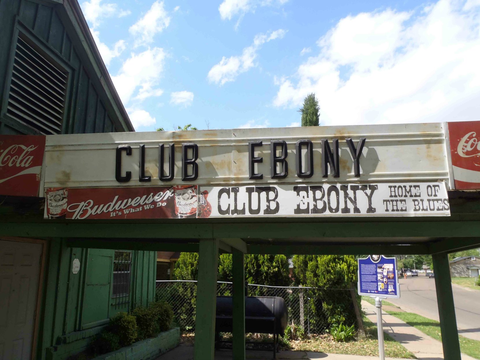 Club Ebony marquee, 404 Hannah Street, Indianola, Mississippi