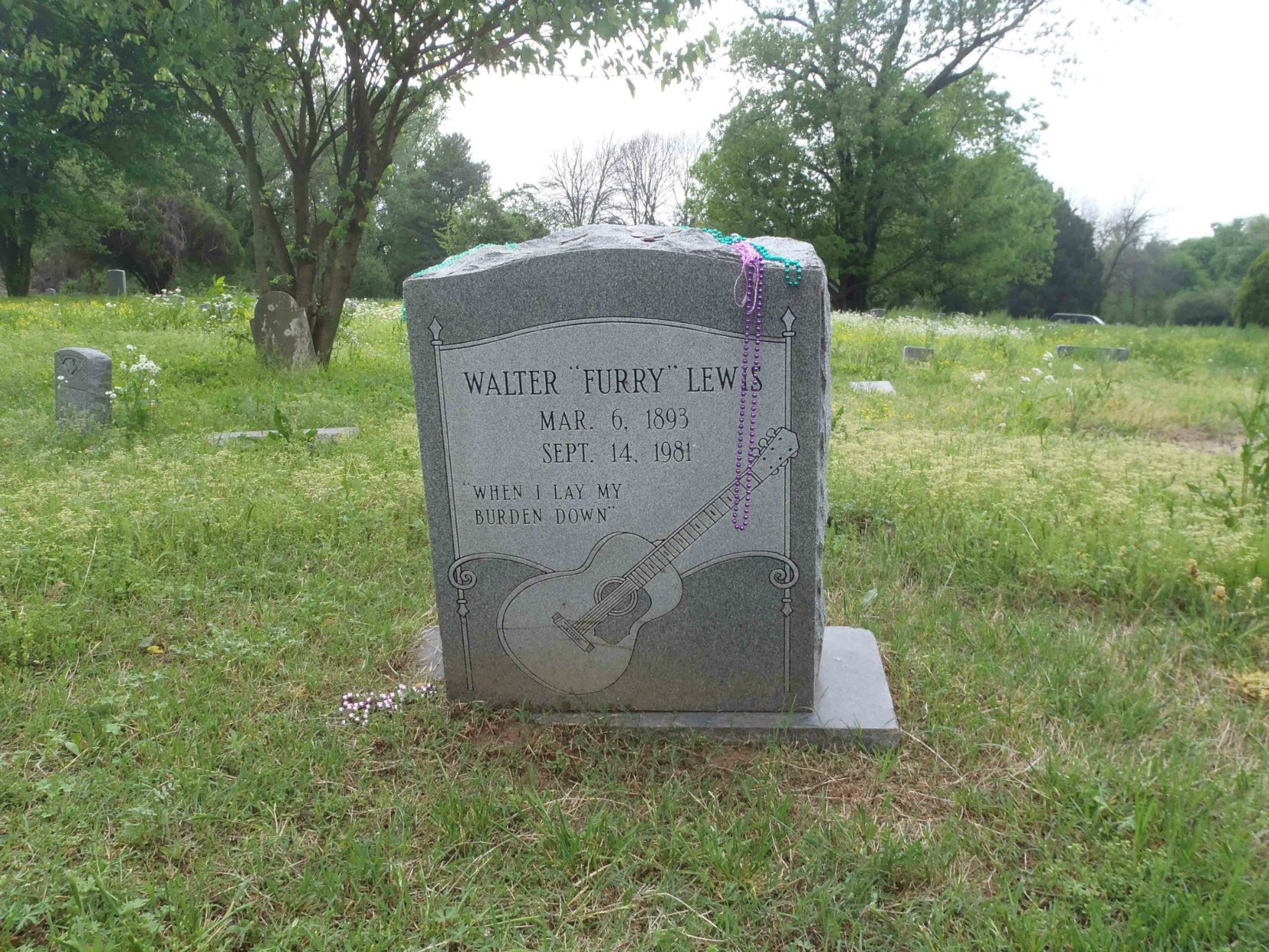 Furry Lewis grave, Hollywood cemetery, Memphis, Tennessee