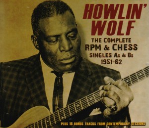 CD cover, Howlin' Wolf, The Complete RPM & Chess Singles As & Bs 1951-62, on Acrobat Records