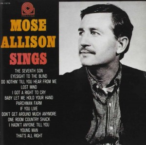CD cover, Mose Allison Sings by Mose Allison, on Prestige Records