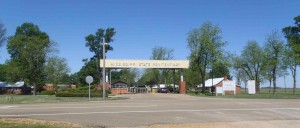 The main gate of the Mississippi State Penitentiary at Parchman Farm