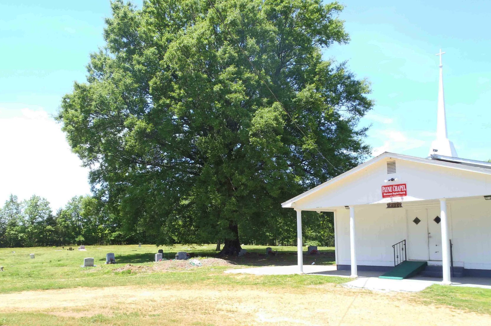 Payne Chapel Missionary Baptist Church, Quito, Leflore County, Mississippi, site of one of three reputed Robert Johnson graves,