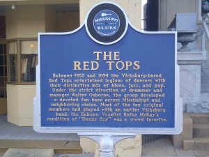Mississippi Blues Trail marker for the Red Tops, Vicksburg, Mississippi