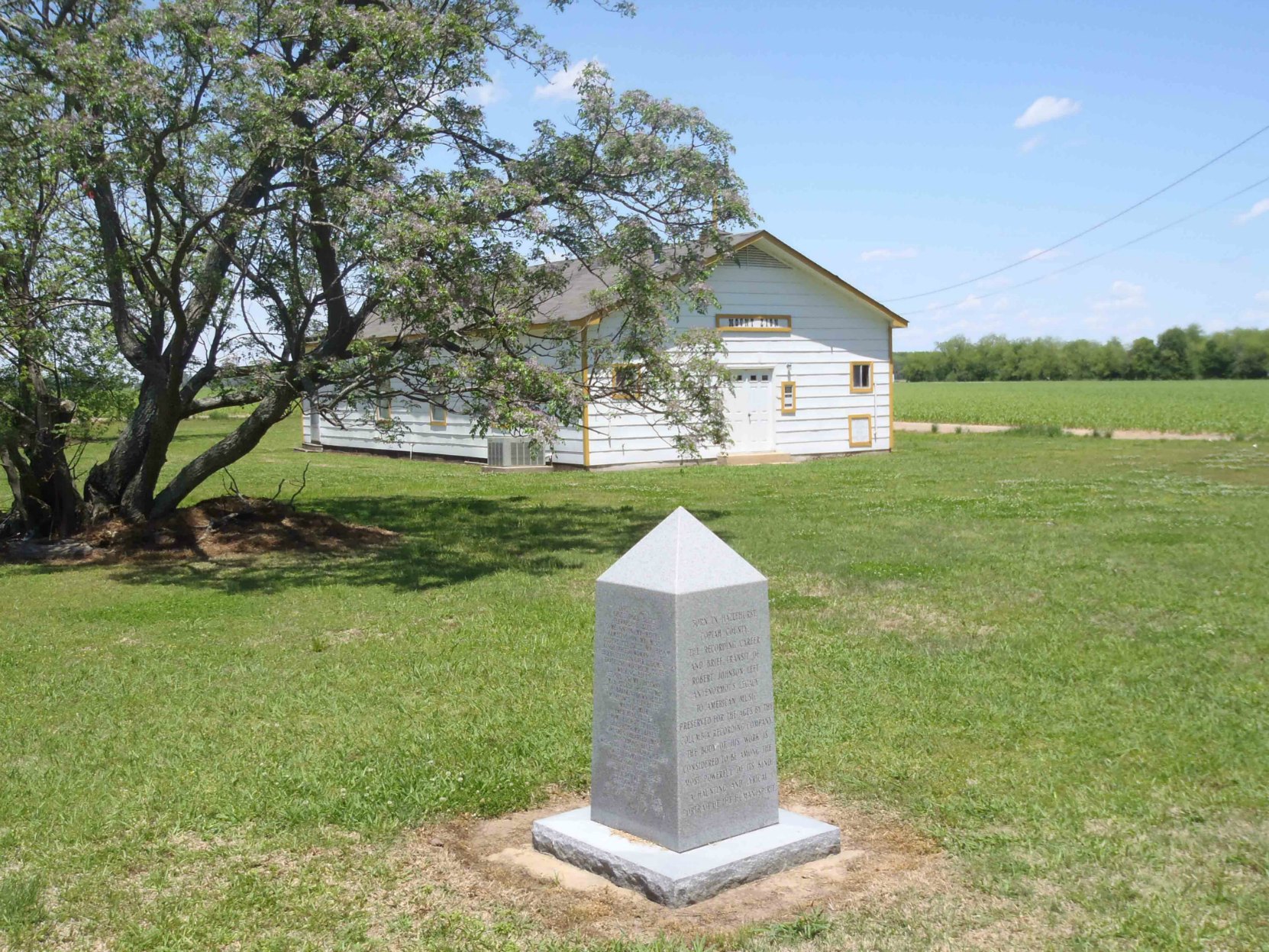 Mt. Zion Missionary Baptist Church cemetery and its reputed Robert Johnson grave, Morgan City, Leflore County, Mississippi