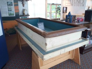 Harold "Hardface" Clanton's dice table, Tunica Museum, Tunica County, Mississippi.