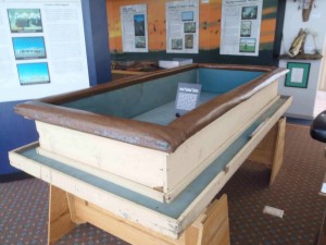 Harold "Hardface" Clanton's dice table, Tunica Museum, Tunica County, Mississippi.