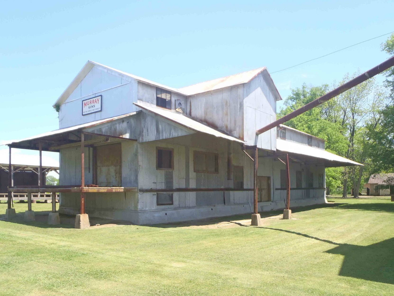 The former cotton gin building, Dockery Farms, Highway 8, Sunflower County, Mississippi