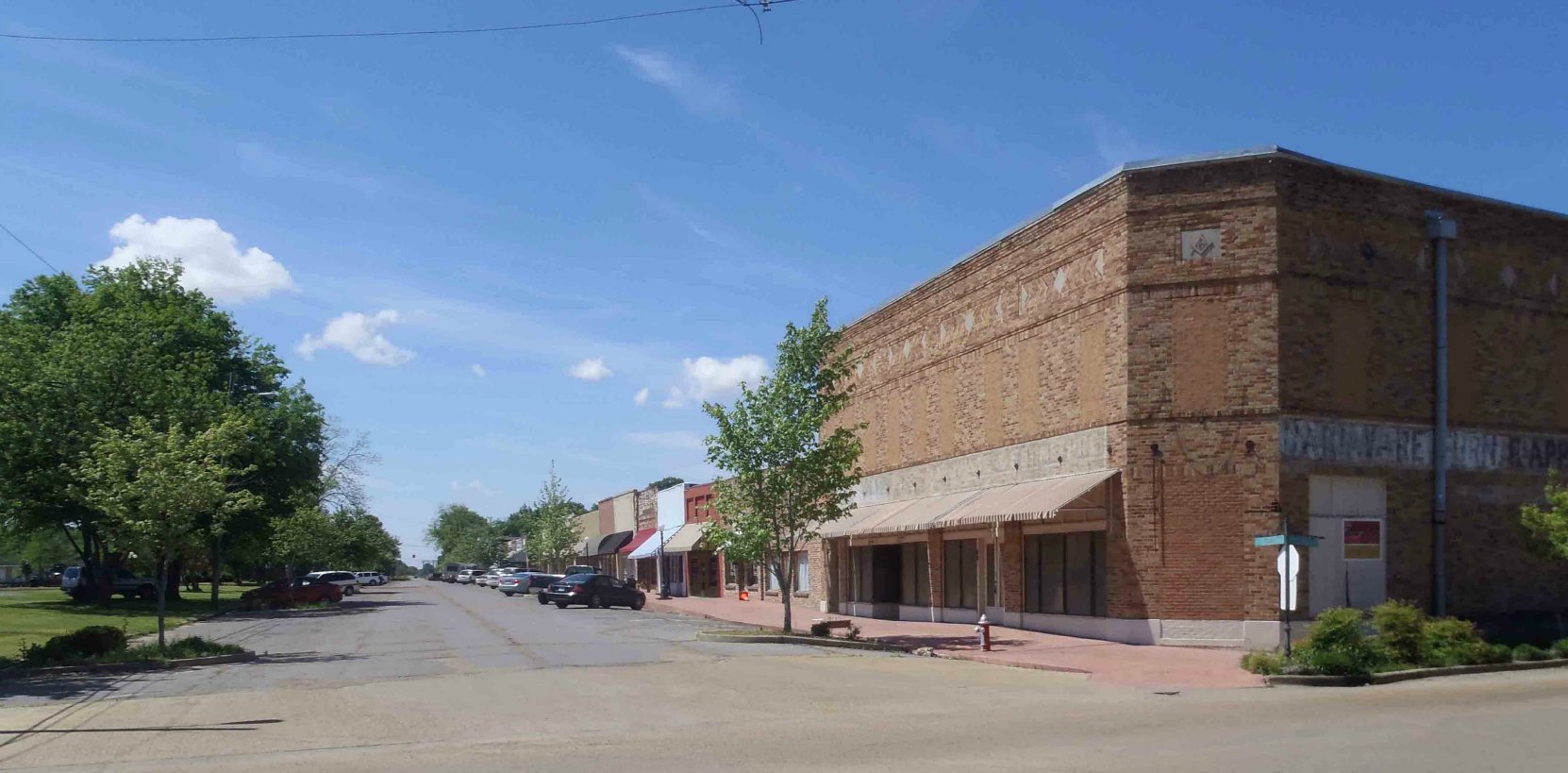 Main Street, Drew, Sunflower County, Mississippi.