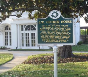 Mississippi Department of Archives & History marker at J.W. Cutrer House, 109 Clark Street, Clarksdale, Coahoma County, Mississippi