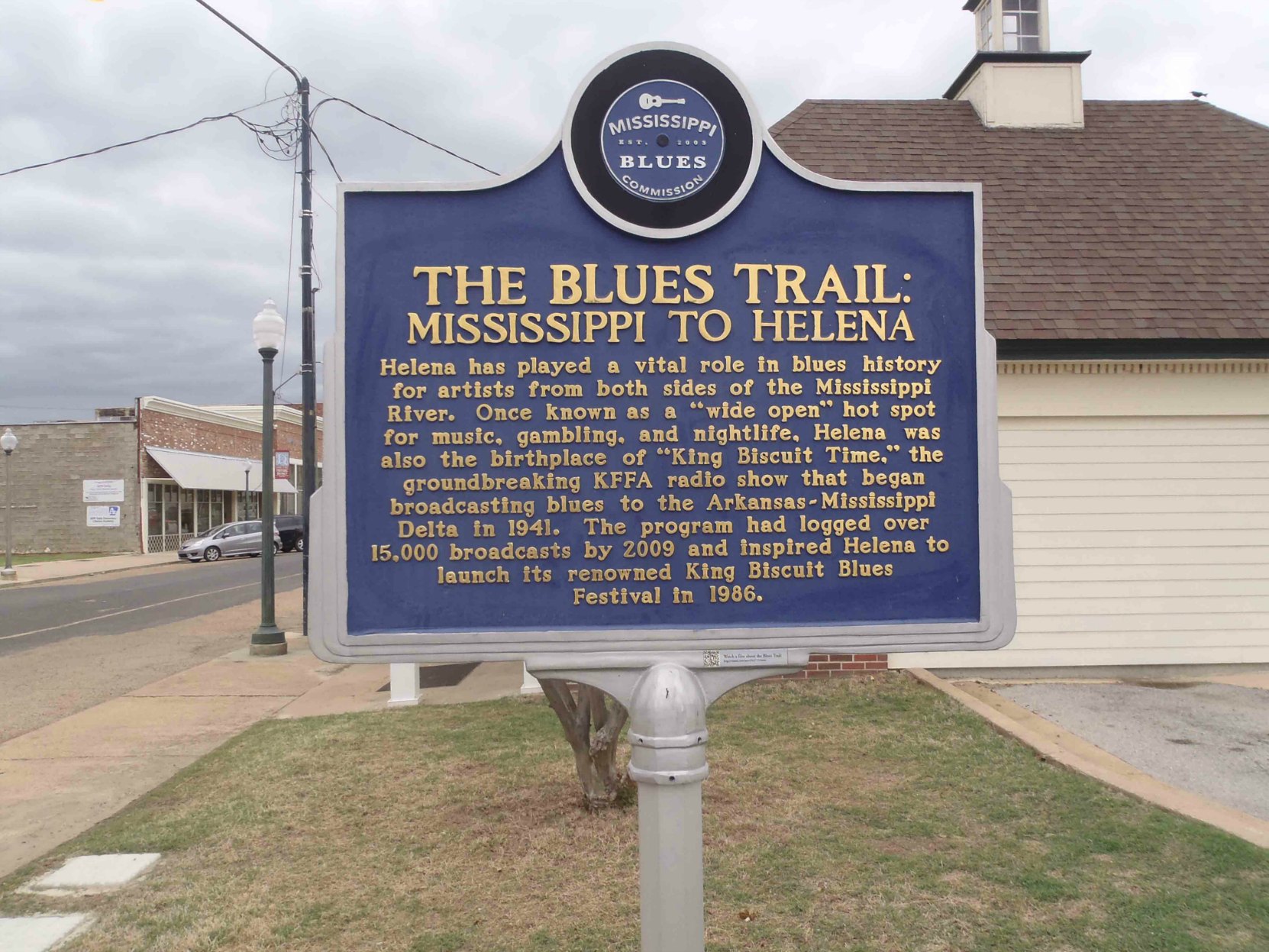 Mississippi Blues Trail marker, The Blues Trail: Mississippi To Helena, Helena, Arkansas