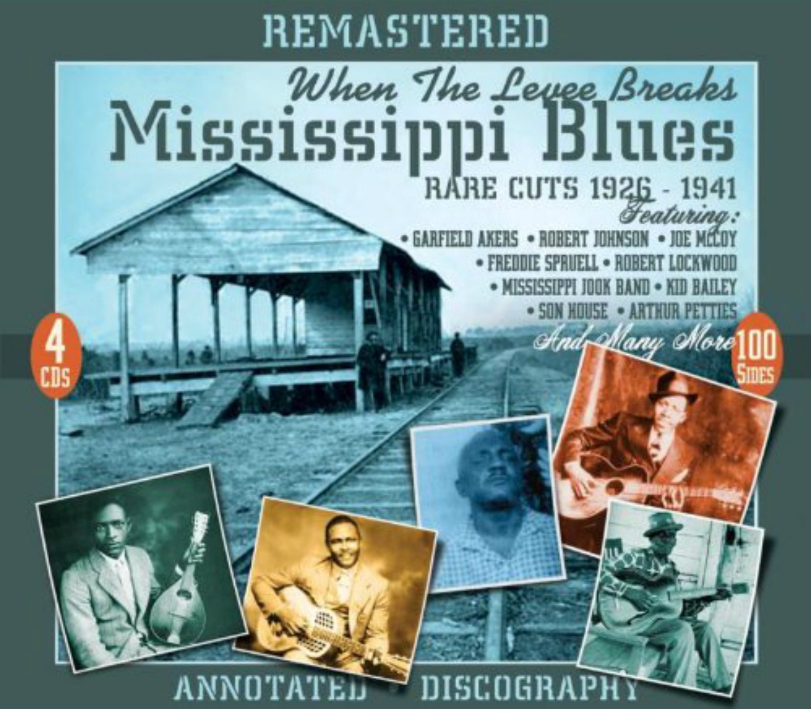 Mississippi Blues, Rare Cuts 1926-1941, When The Levee Breaks, on JSP Records. CD cover.