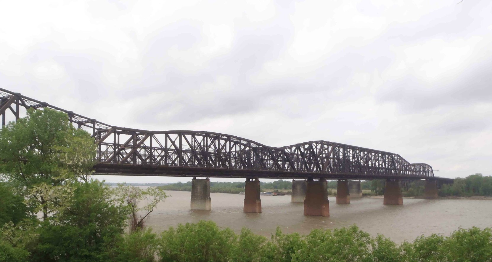 The Mississippi Bridge from Chuck Berry's 1958 hit, Memphis, Tennessee. "Her home is on the south side, high upon a ridge, Just a half a mile from the Mississippi Bridge
