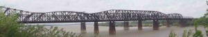 The Mississippi Bridge from Chuck Berry's 1958 hit, Memphis, Tennessee. "Her home is on the south side, high upon a ridge, Just a half a mile from the Mississippi Bridge