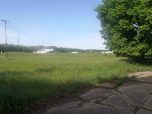 The view, looking south west, from the old road on the east side of the present intersection of Highway 49E and Highway82, Leflore County, Mississippi