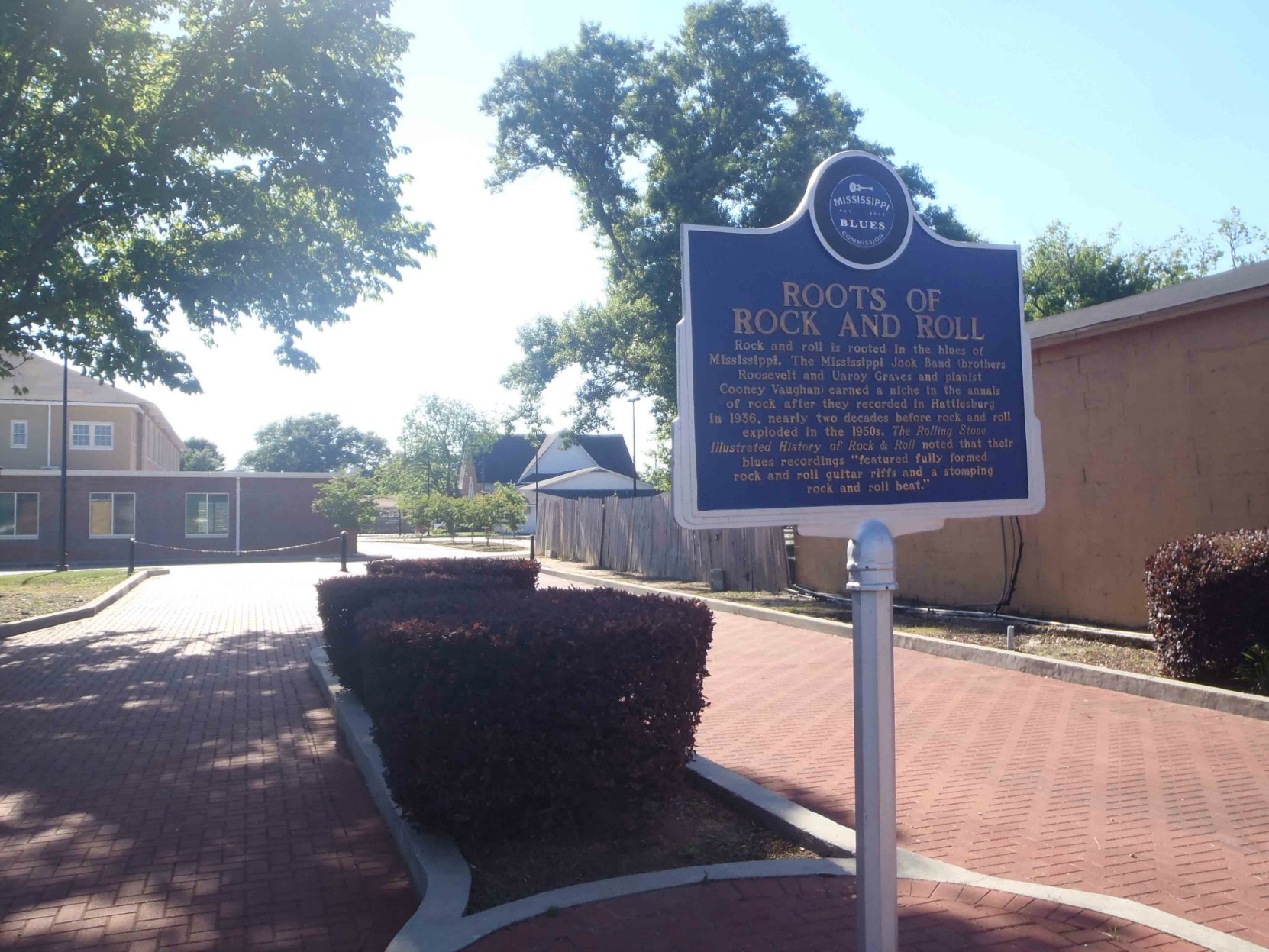 Mississippi Blues Trail marker, The Roots Of Rock And Roll, Hattiesburg, Mississippi