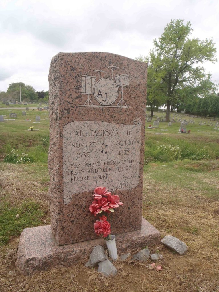 Al Jackson Jr. grave, New Park Cemetery, Memphis, Tennessee