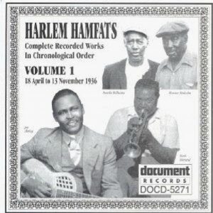 CD cover, Harlem Hamfats - Volume 1, on Document Records.
