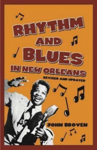 Book cover, Rhythm and Blues In New Orleans by John Broven