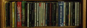 web header image for our Recommended Recordings pages, showing a shelf of CD's