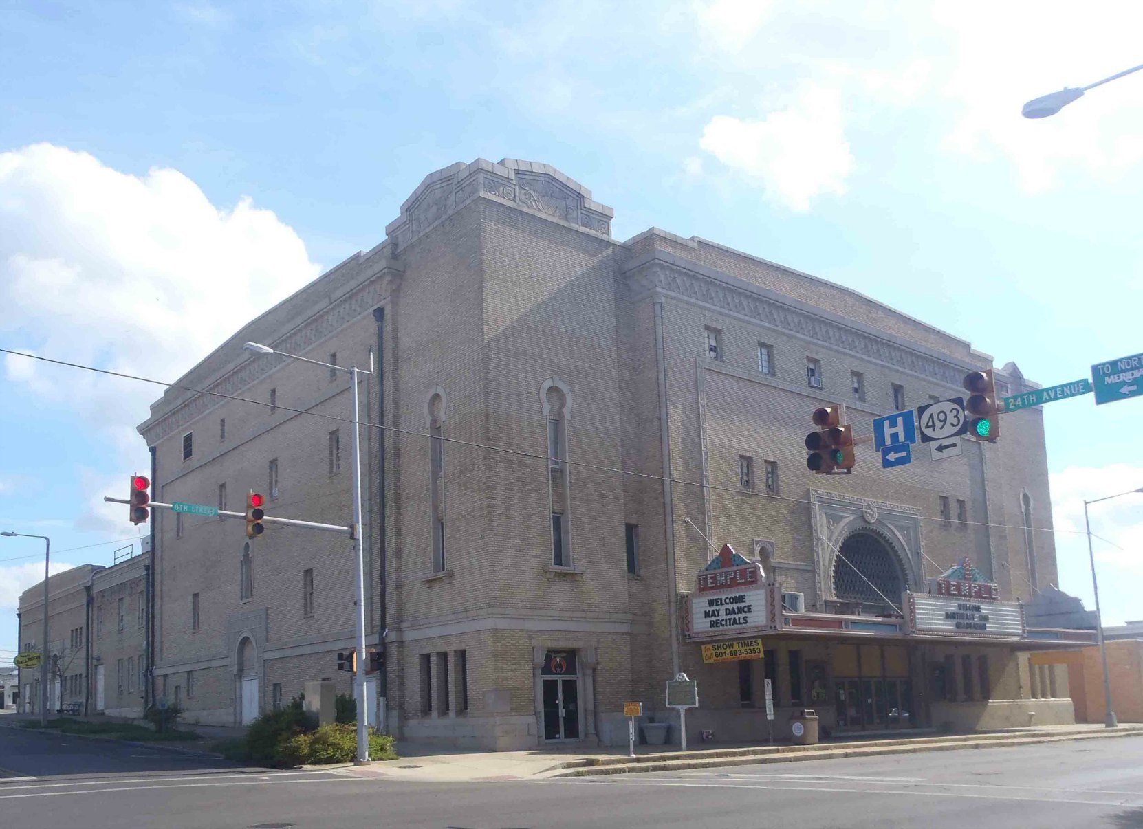 The Temple Theatre, Meridian, Mississippi.