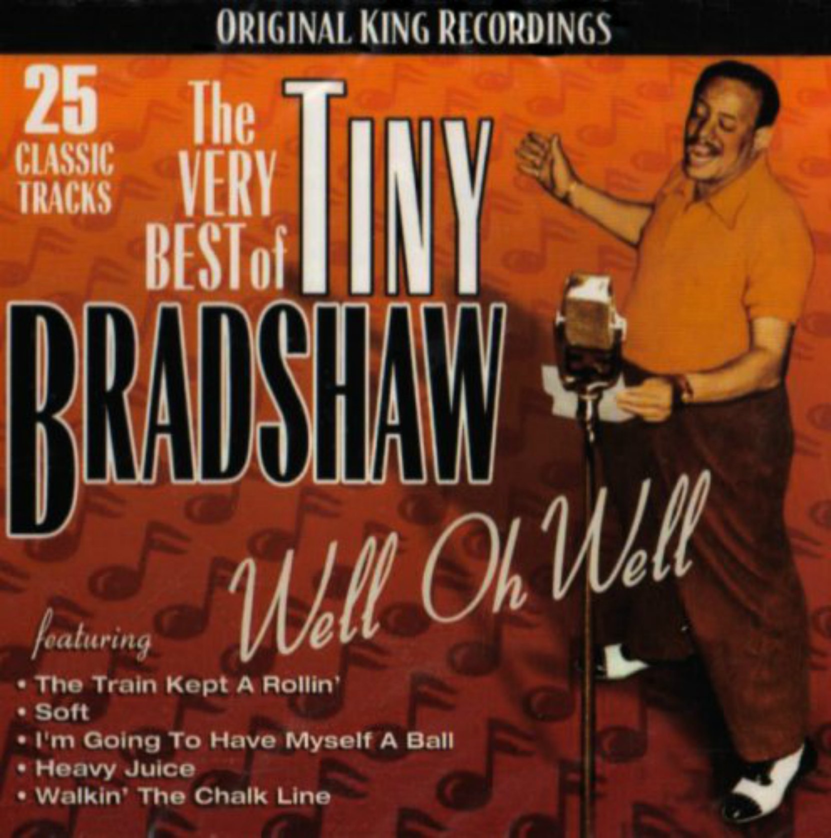 CD cover, The Very Best of Tiny Bradshaw, King Records recordings.