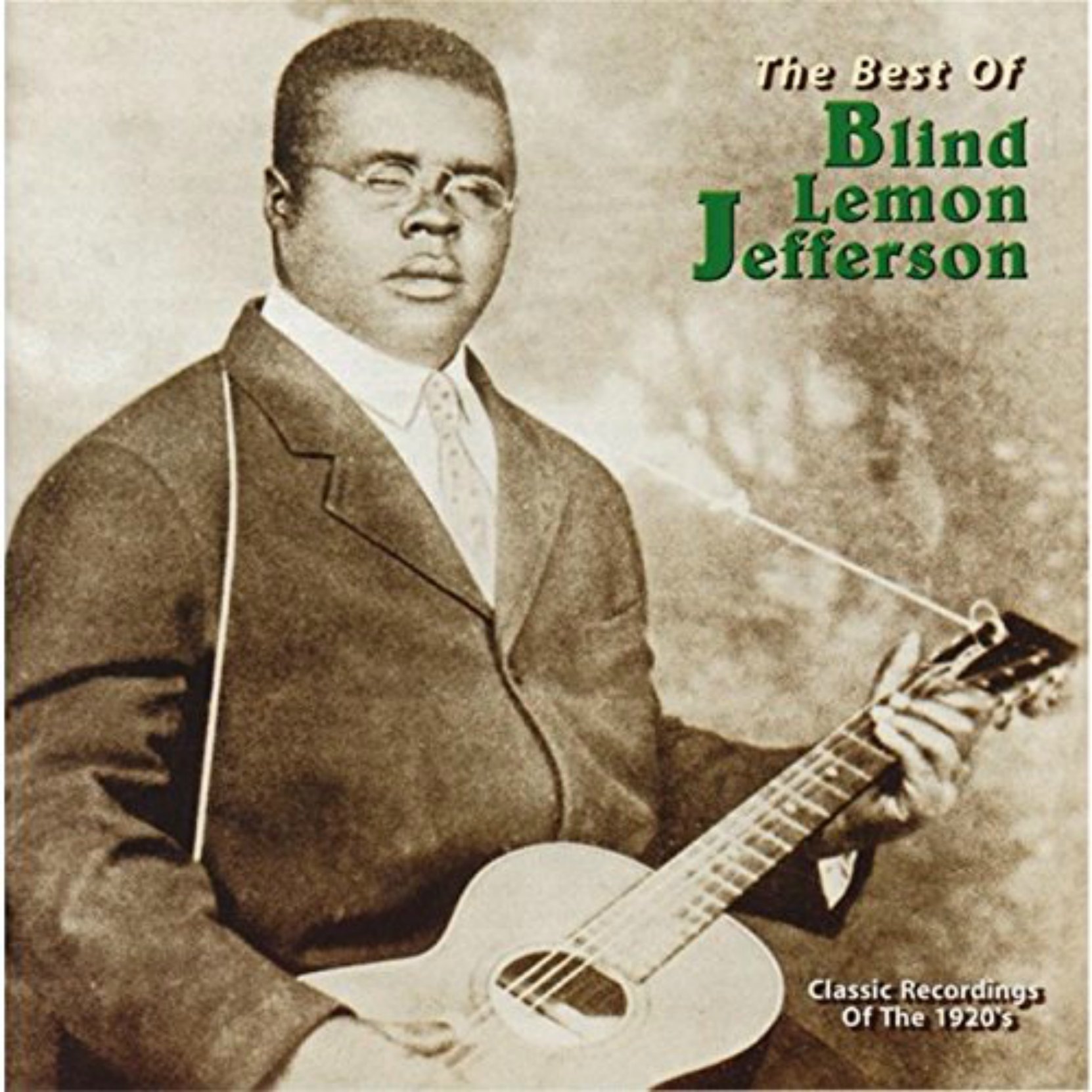 CD cover, The Best of Blind Lemon Jefferson, released on Yazoo Records