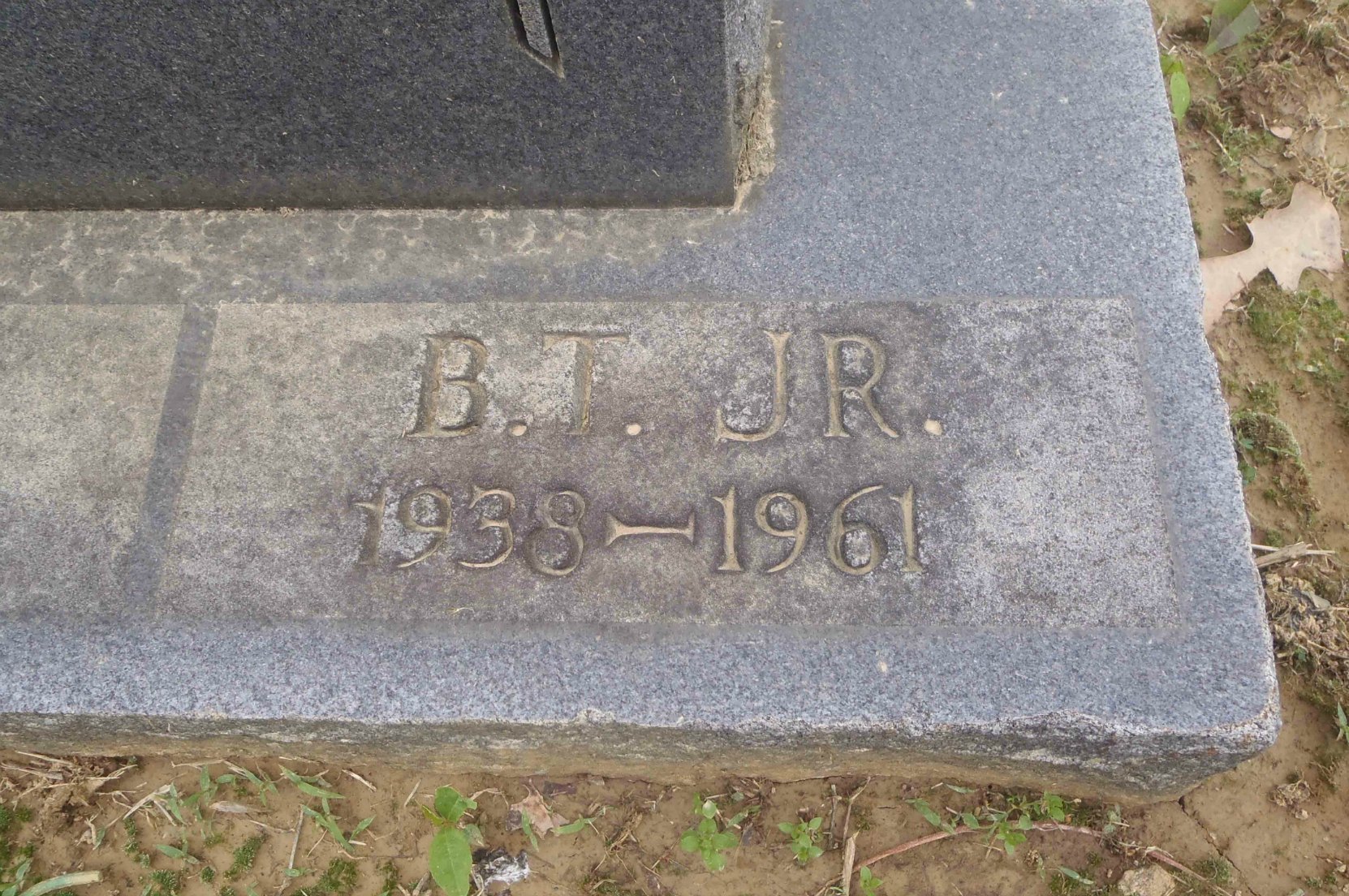 Inscription on Booker T. Little grave, New Park Cemetery, Memphis, Tennessee,