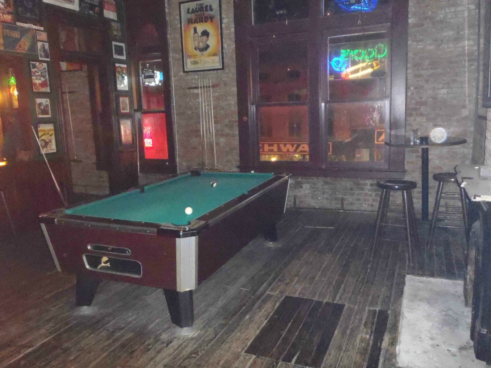 The former Hooks Brothers Photography Studio is now a pool hall. We think this was once a Hooks Brothers studio room.