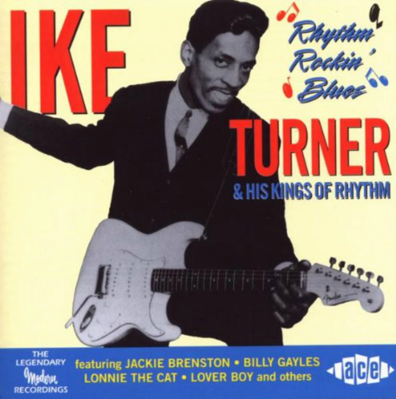 CD cover, Ike Turner & His Kings of Rhythm - Rhythm Rockin' Blues - on Ace Records