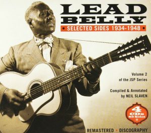 CD cover, Leadbelly-Selected Sides 1934-1948. Volume 2 of 2 Leadbelly box sets released on JSP Records