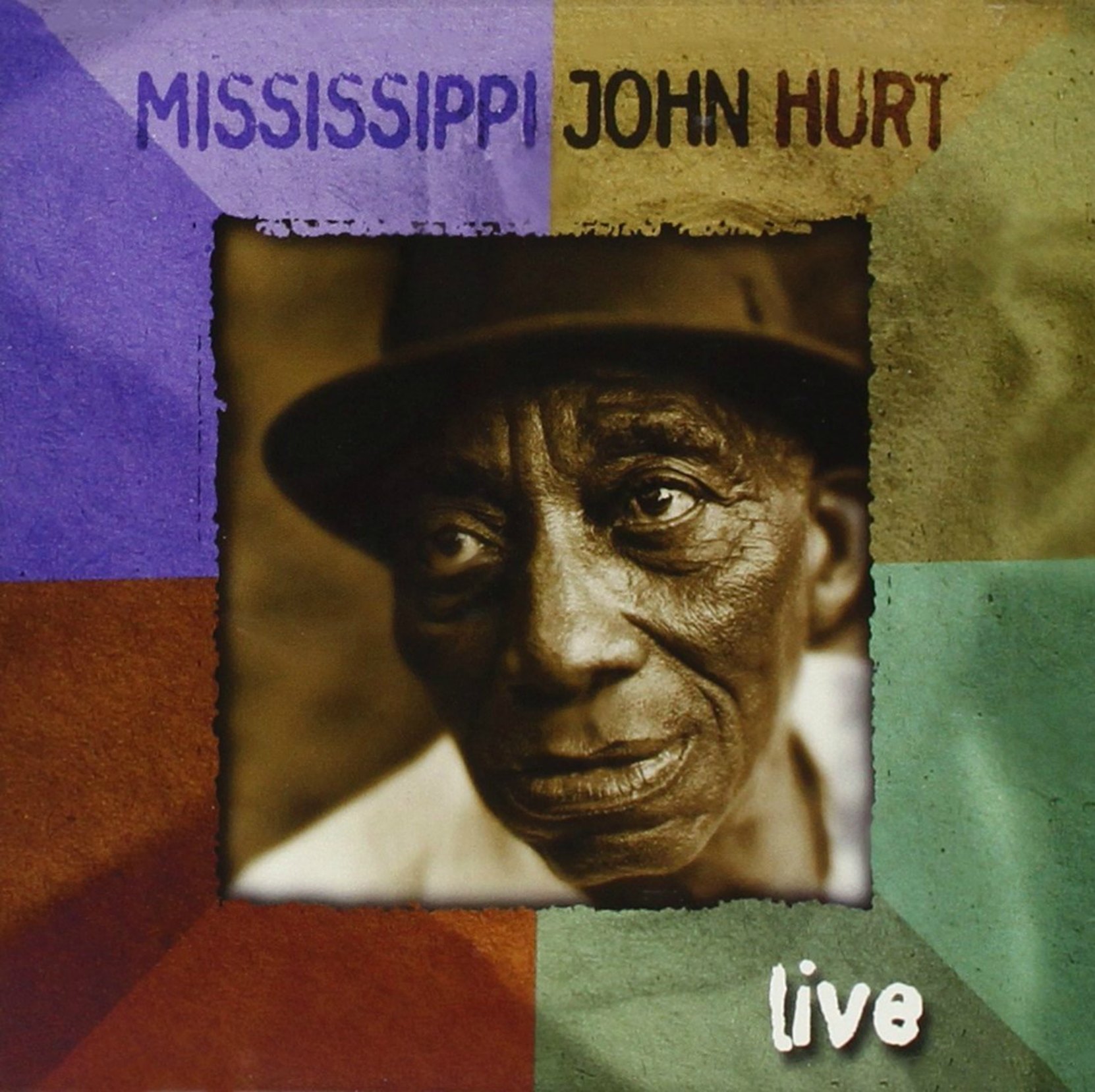 CD cover, Mississippi John Hurt Live, by Mississippi John Hurt