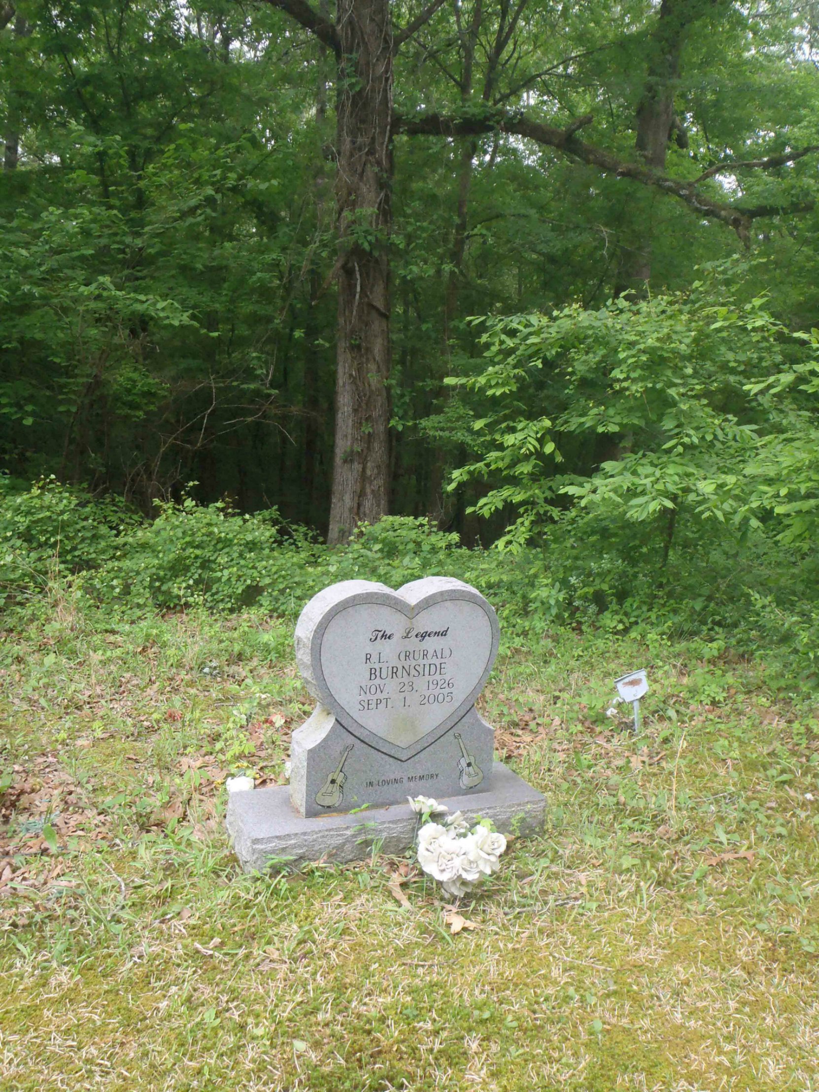 R.L. Burnside grave, Free Springs C.M.E. Church cemetery.