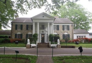 Elvis Presley's home at Graceland, Memphis, Tennessee