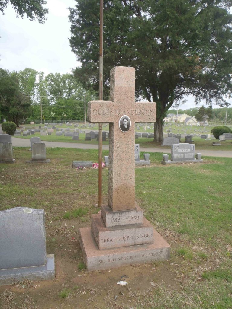 Queen C. Anderson grave, New Park Cemetery, Memphis, Tennessee