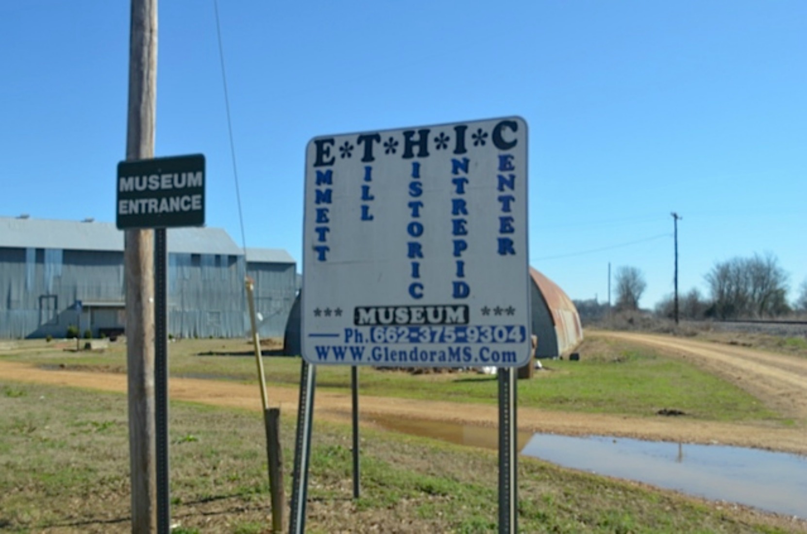 Glendora Gin building, now the site of the Emmett Till Historic Intrepid Centre, Glendora, Mississippi (courtesy of Keith Petersen)