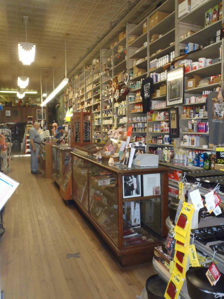 The Tupelo Hardware Company sales counter where Elvis Presley bought his first guitar.