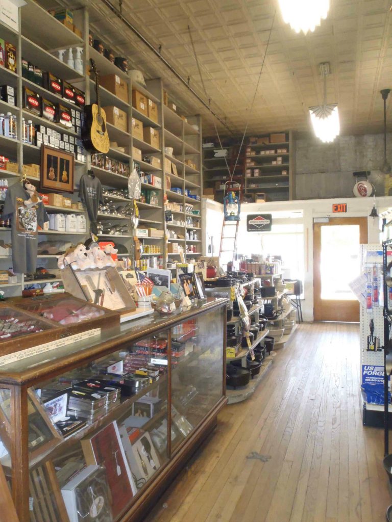 The Tupelo Hardware Company sales counter where Elvis Presley bought his first guitar.