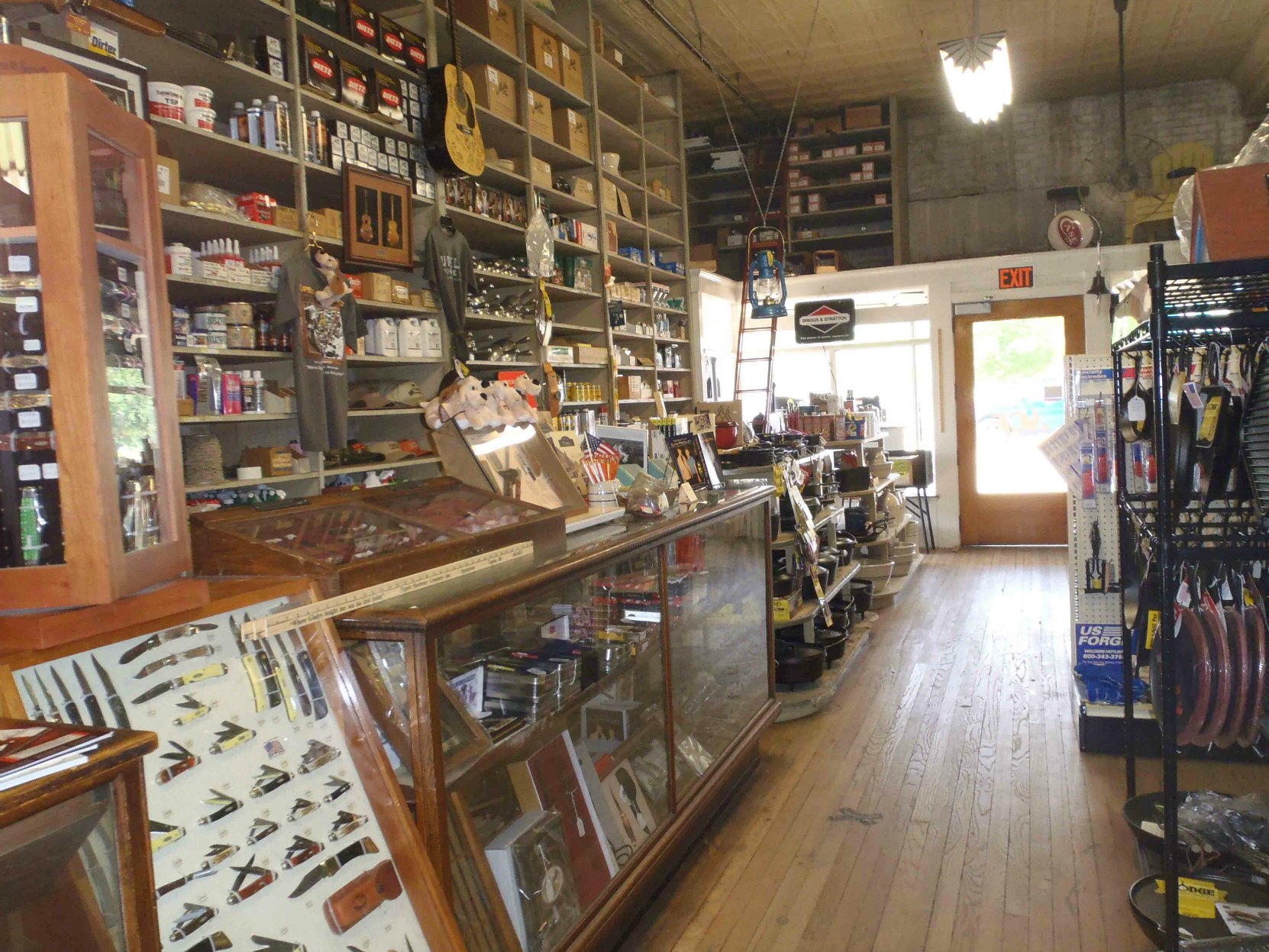 The Tupelo Hardware Company sales counter where Elvis Presley bought his first guitar.