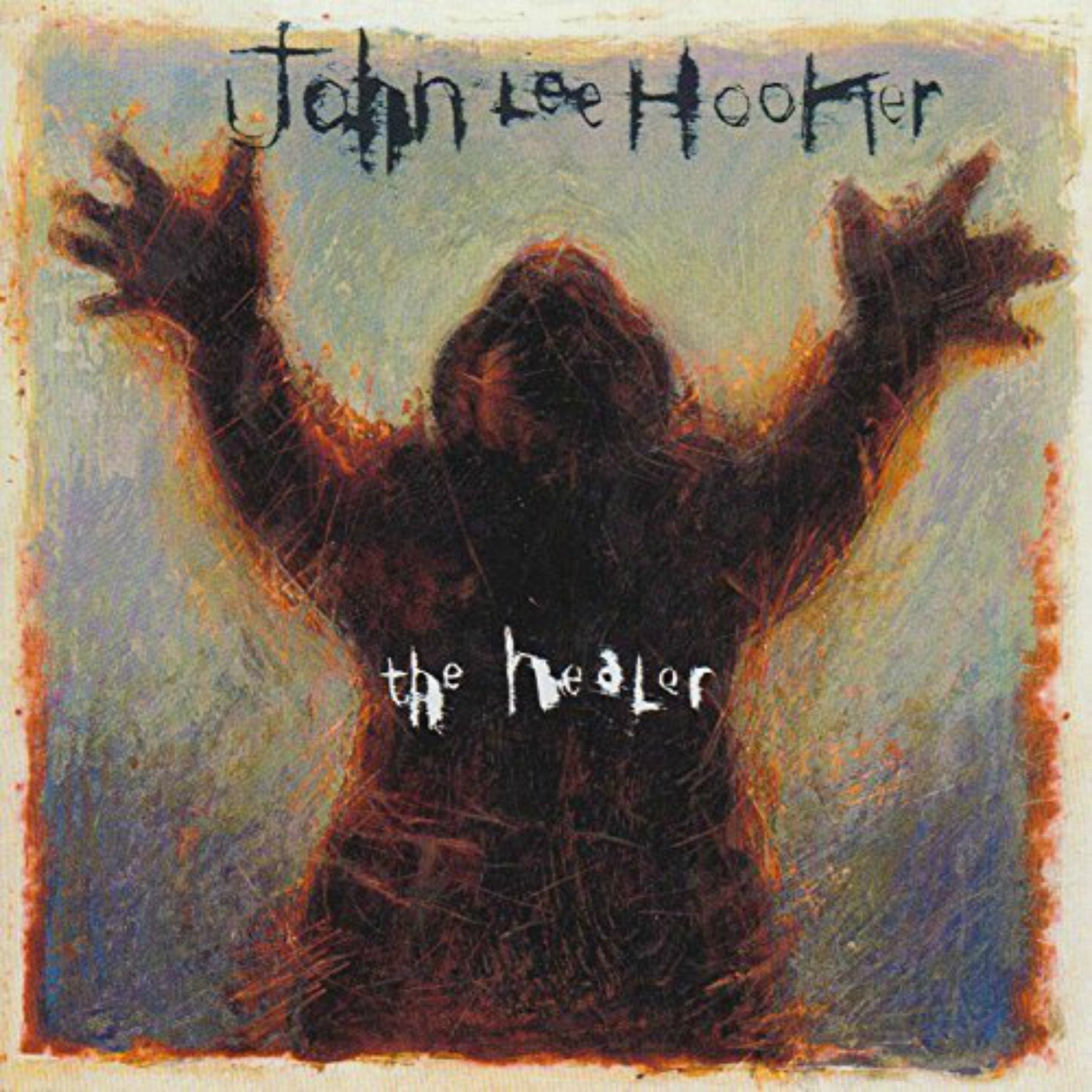 CD cover, John Lee Hooker, The Healer, released in 1989